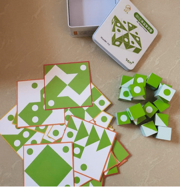3d jigsaw puzzle cubes tin