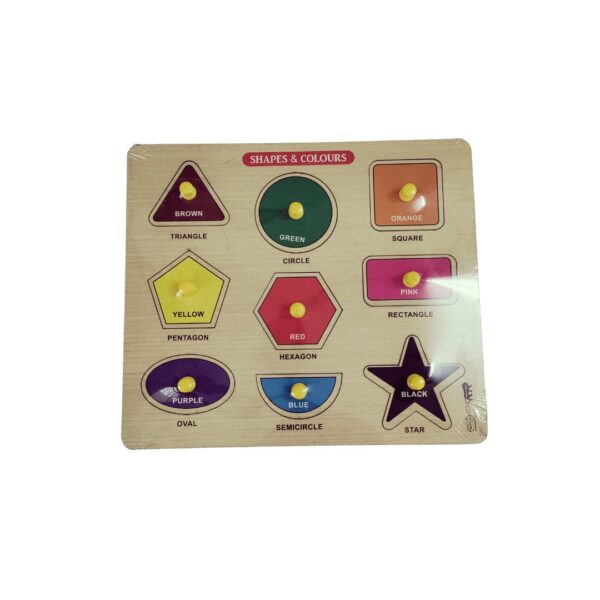 Shapes Wooden Pegboard