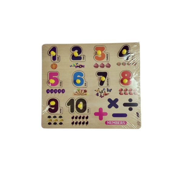 Number Wooden Pegboard